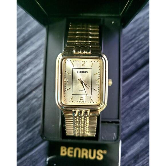 Rare Condition New InBox Vintage Benrus Mens Retro Watch